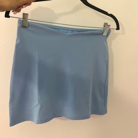 Blue Matching Set Solid Tube Top and Bodycon Skirt Brand New, Never Worn. - Picture 3 of 4